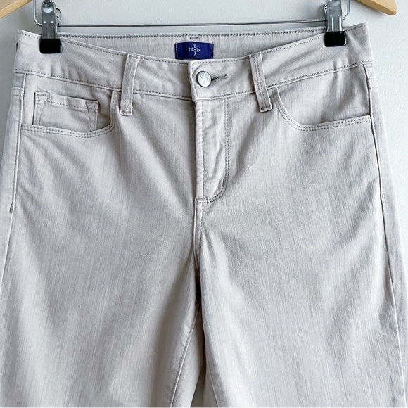 NYDJ Mid-Rise Crop Jeans Pants in Cream, Size 2 (28x20) - Picture 2 of 9
